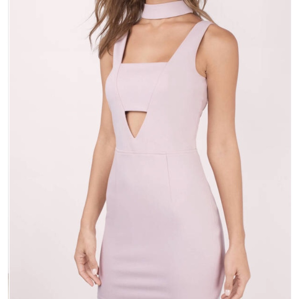 Mauve bodycon dress